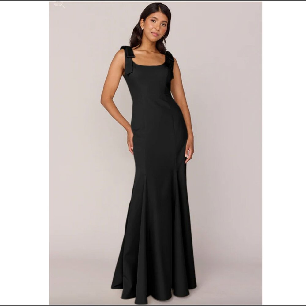 Revelry Nicole Crepe Dress (Never worn/altered) - Tall 46” waist to hem -